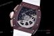 AAA Replica Richard Mille RM011 Ceramic Chronograph Watch With White Rubber Band (7)_th.jpg